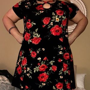 Black and Rose Dress